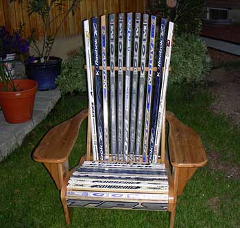 Hockey Stick Adirondack Chairs
